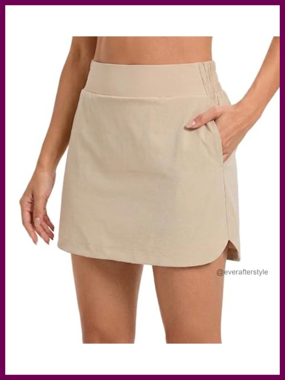 Oyamiki High Waist Skort with Pockets A-Line Mini Golf Tennis Athletic